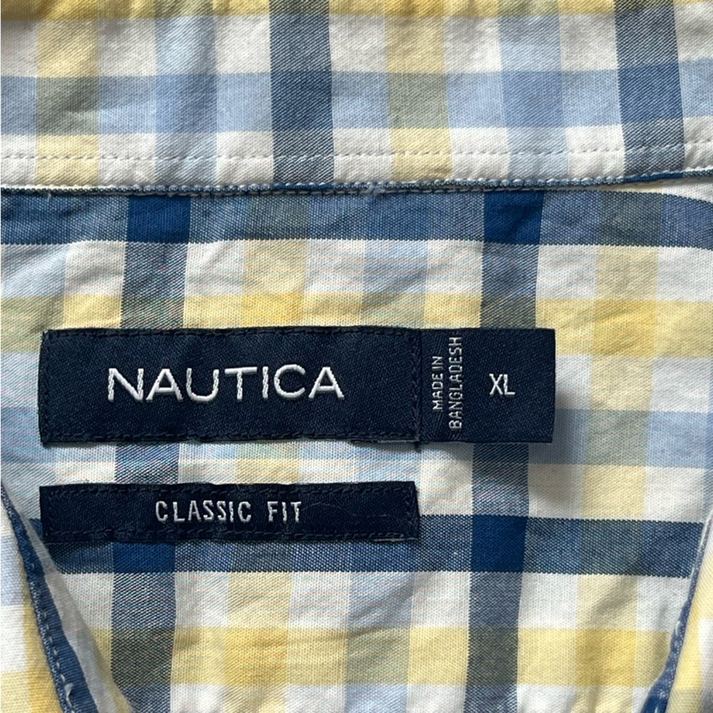 Nautica Plaid Button-Up Shirt – Classic Fit – Size XL - Picture 6 of 11